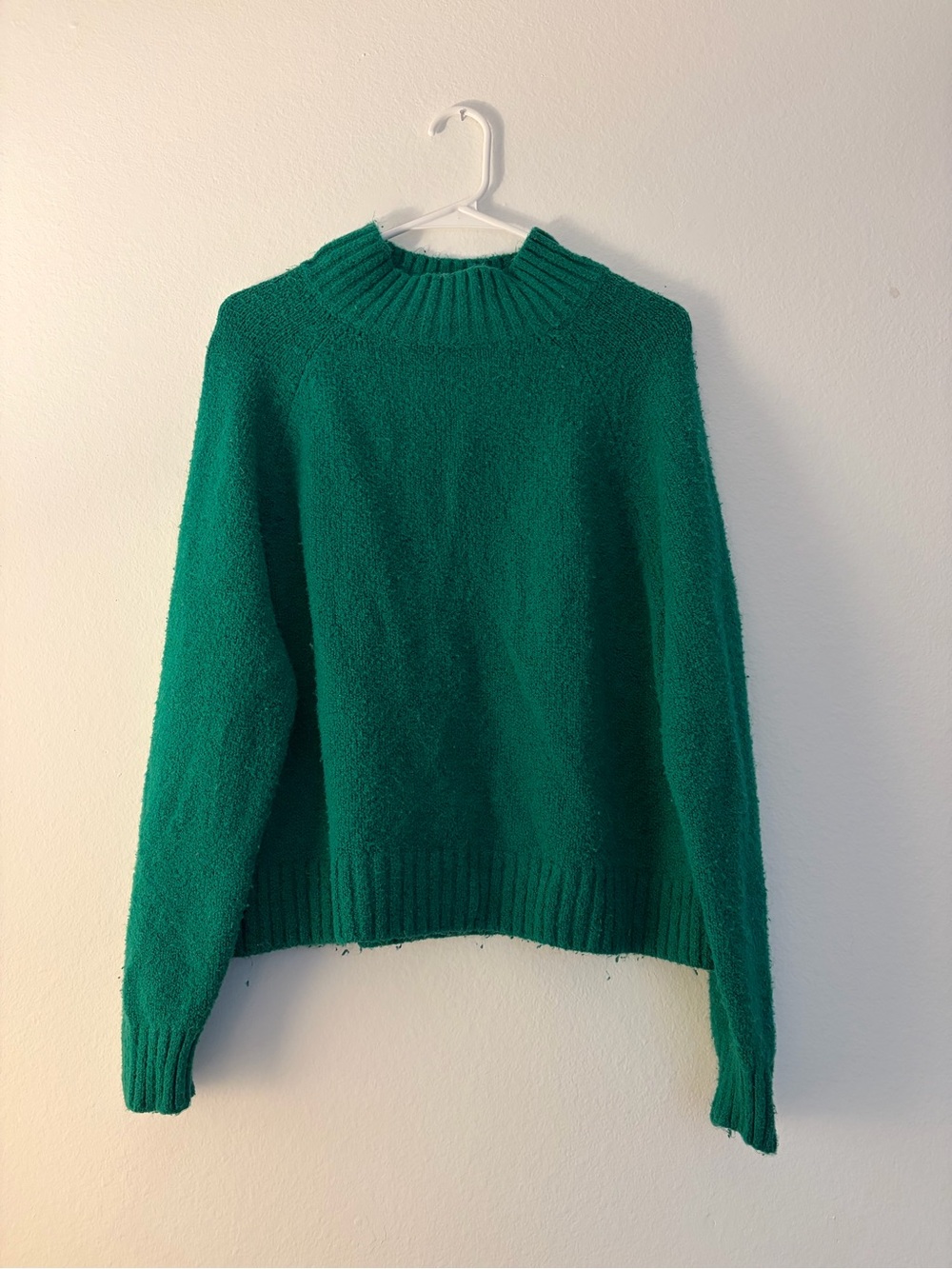 Green Cozy Crewneck Sweater - Women's